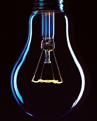 Light bulb (indicating of a new idea)